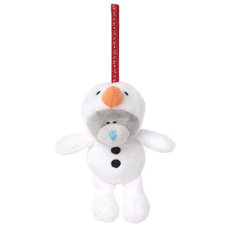 3" Dressed As Snowman Me to You Bear Plush Tree Decoration £2.99